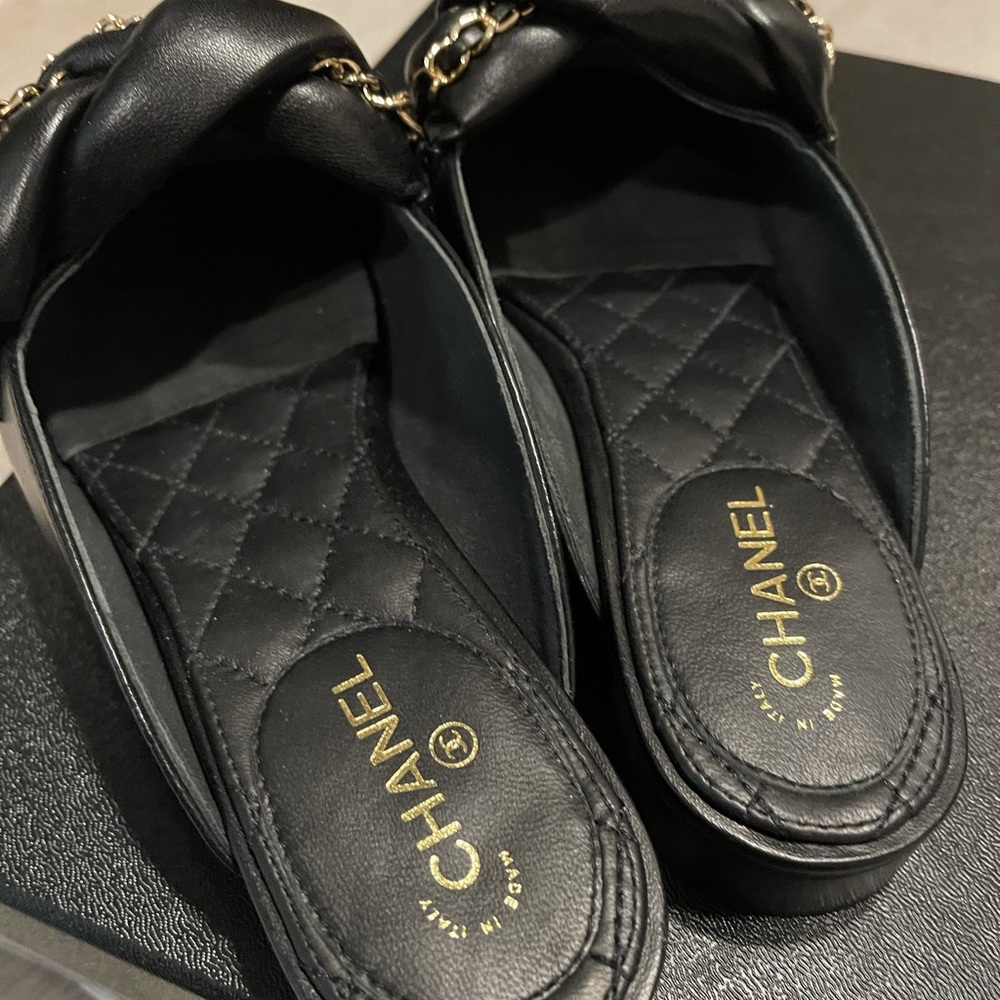Chanel Leather Slip-ons - Picture 7 of 12